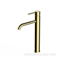 Brass Chrome Bathroom Basin Taps with Single Lever